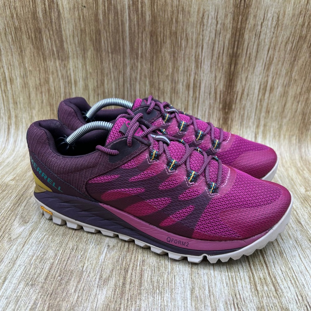 Merrell Antora 2 Trail Running Shoes Women's Size 8.5 Fuchsia Vibram J067284